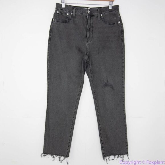 Madewell Perfect Vintage Jean in Cosner Wash: Knee-Rip Edition, women's size 30 - Picture 2 of 14